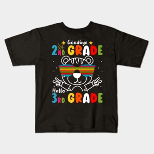 Goodbye 2nd Grade Graduation Hello 3rd Grade Last Day Of School tiger Kids T-Shirt